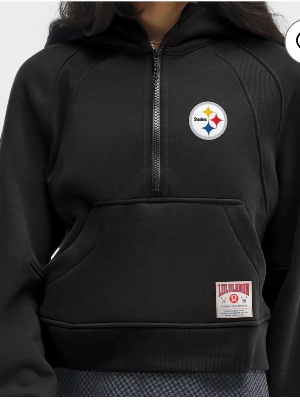 Lululemon x NFL Pittsburgh Steelers Scuba Oversized Half-Zip Hoodie – XL/XXL